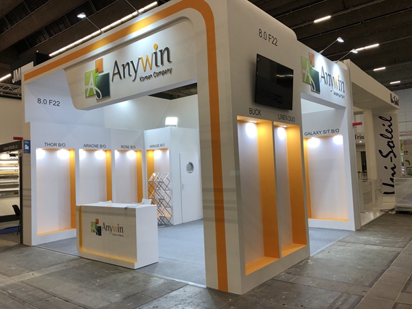 German booth construction - Fabric Exhibition - HEIM TEX IN FRANKFRUT